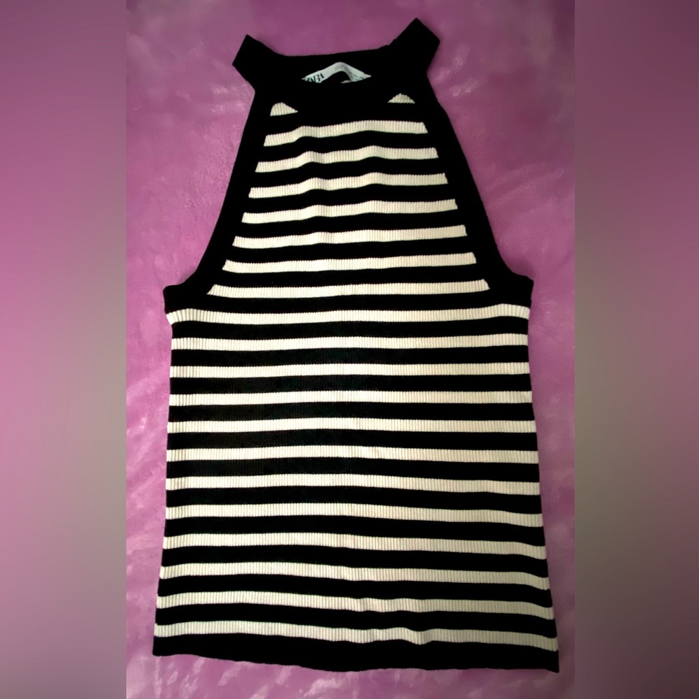 ZARA Striped Tank Top size M